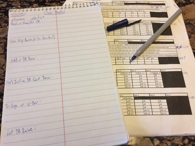 Training Program Notes